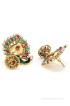 Bindhani Traditional Diya Cubic Zirconia Alloy Jhumki Earring 